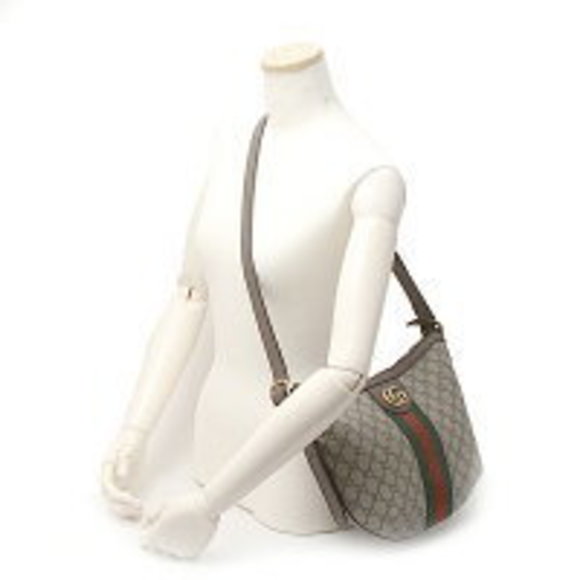 Gucci Ophidia Canvas Shoulder Bag Beige - Picture 1 of 6